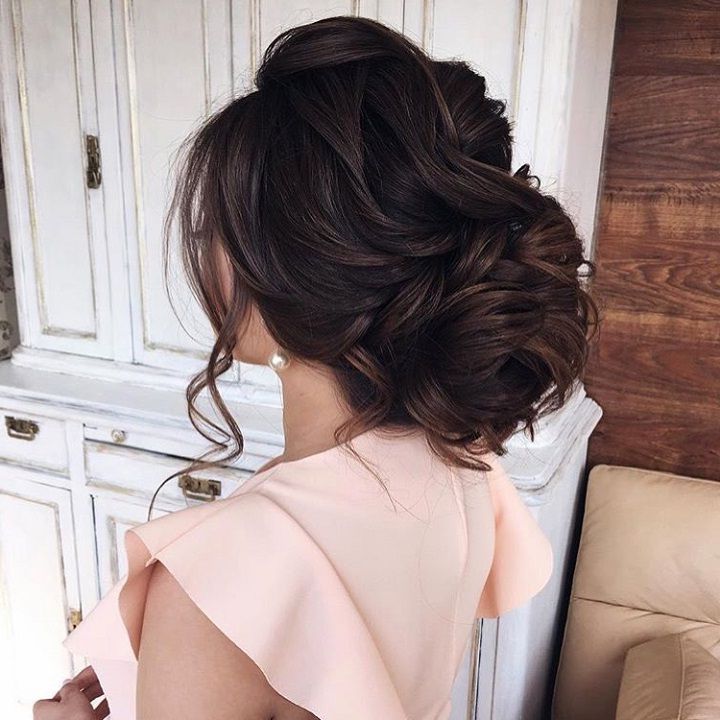 Pin On Wedding Hair Intended For Best And Newest Loose Updo For Long Brown Hair (View 3 of 15)