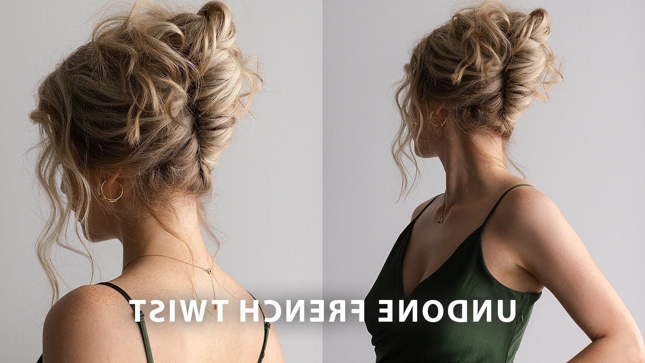 Preferred French Twist Upstyle For Long Hair Within Easy French Twist Updo 💕 Perfect For Long Hair, Weddings, Bridal, Prom –  Youtube (Gallery 1 of 15)