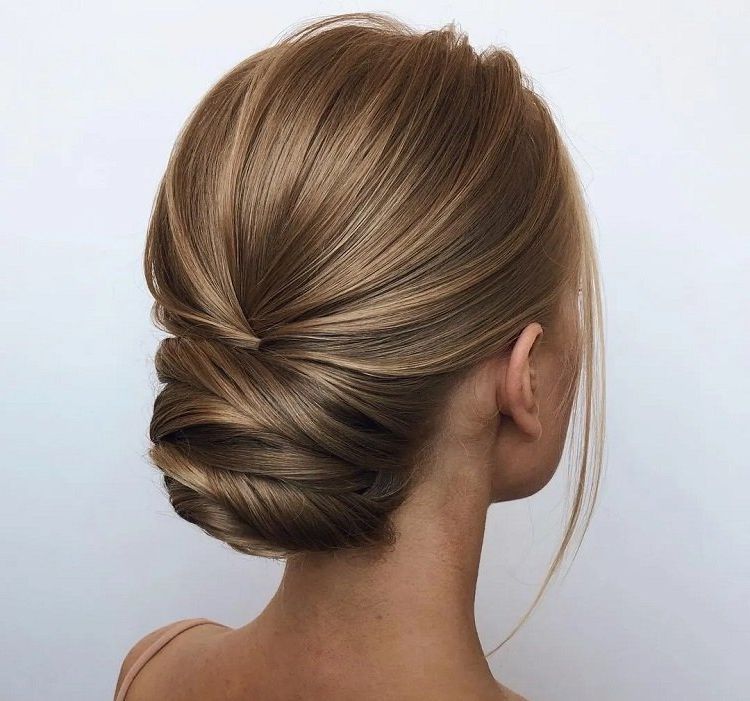 Recent Low Chignon Updo In Sleek Low Bun For Long Hair: Elegant Hairstyle To Try In 2023! (Gallery 13 of 15)