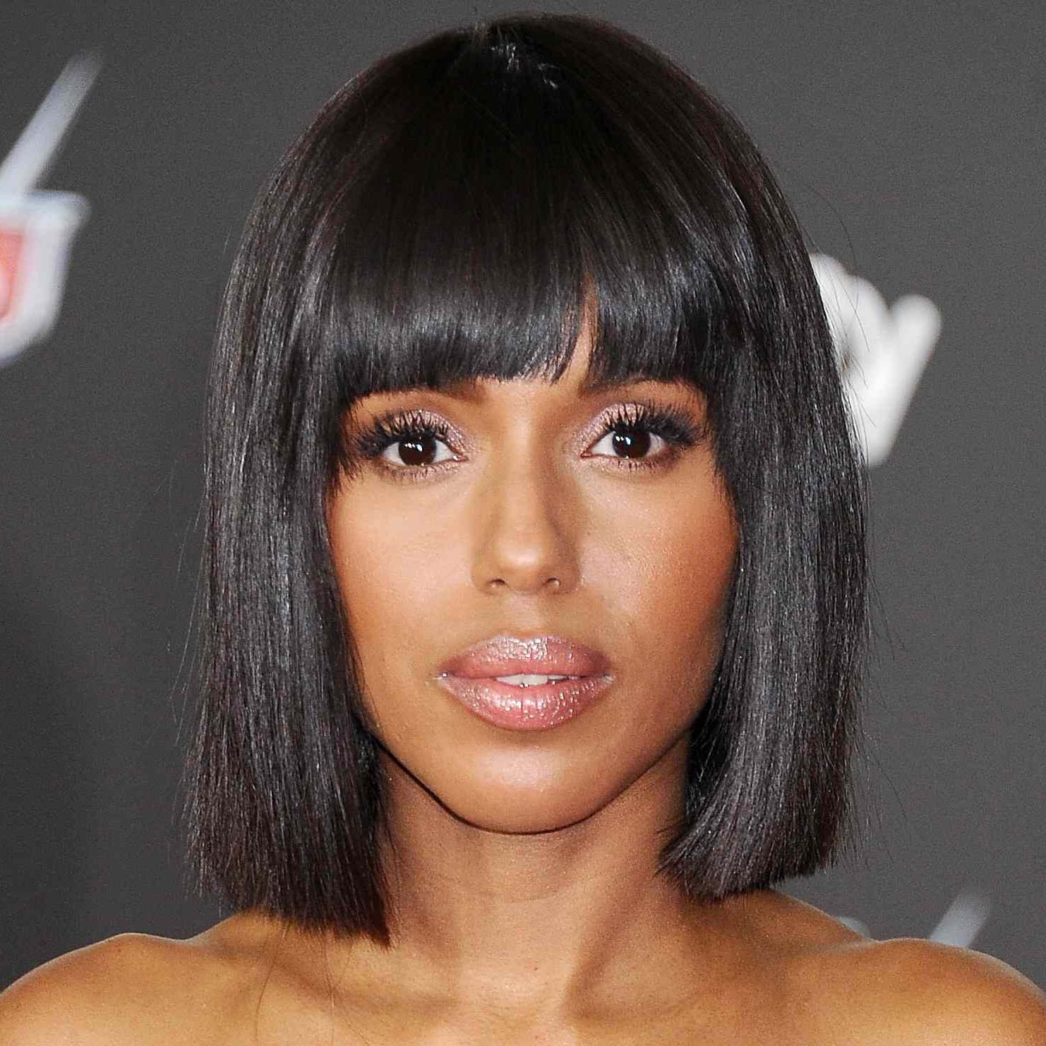 Recent Medium Straight Sleek Hair With A Fringe Inside 13 Sleek Celebrity Hairstyles To Inspire You (Gallery 9 of 15)