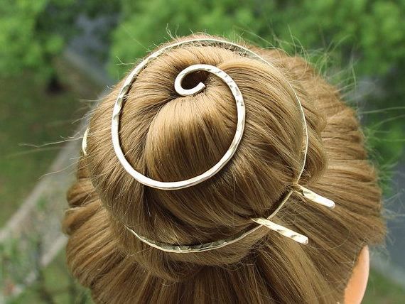 Silver Hair Clip, Gold Hair Clips, Gold Hair Pin (View 8 of 15)