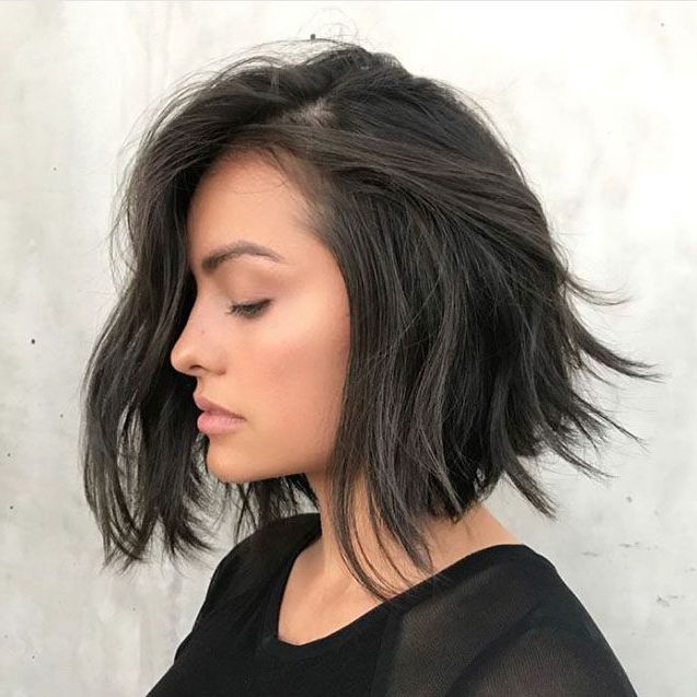 Textured Choppy Bobs That Will Convince You To Make The Cut Regarding Preferred Gorgeous Side Parted Shaggy Bob (View 10 of 20)