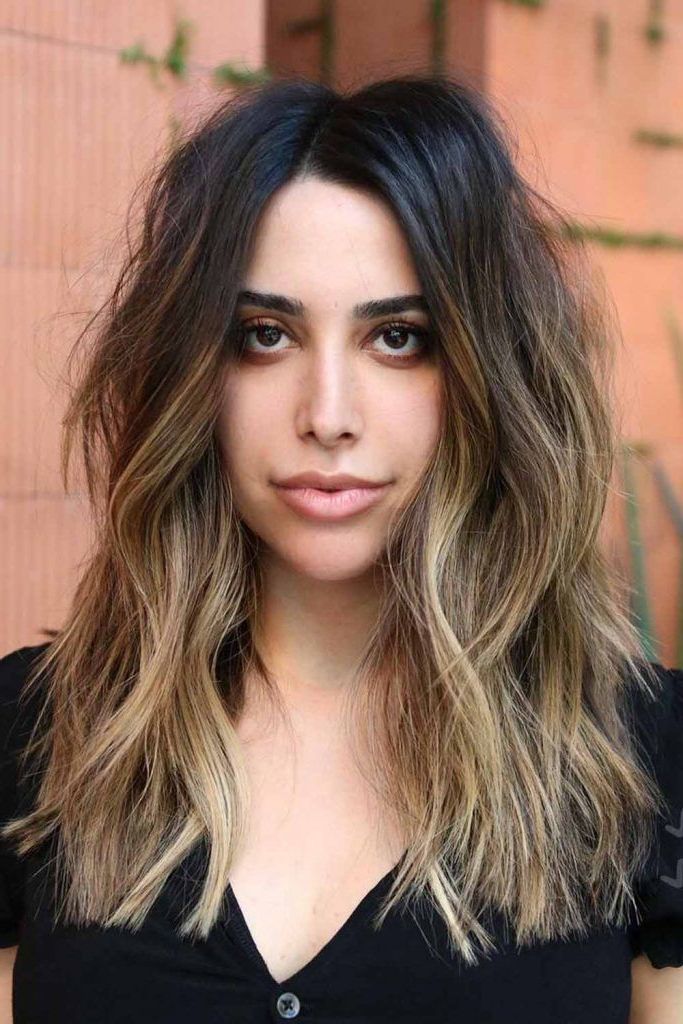 The Most Flattering 50 Haircuts For Square Faces – Love Hairstyles Inside 2019 Chest Length Wavy Haircut (View 15 of 20)
