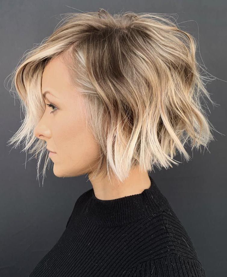 The Most Flattering Short Haircuts For Thick Hair Inside Most Current Textured Cut For Thick Hair (View 3 of 20)