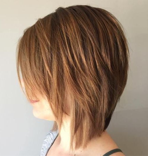 Thick Hair Styles, Bob  Hairstyles, Modern Shag Haircut With Regard To Most Up To Date Gorgeous Side Parted Shaggy Bob (View 8 of 20)