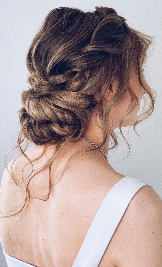 Trendy Fancy Loose Low Updo In 75 Trendiest Updo Hairstyles 2021 : Trendy Twisted Bun With Loose Style (Gallery 11 of 15)