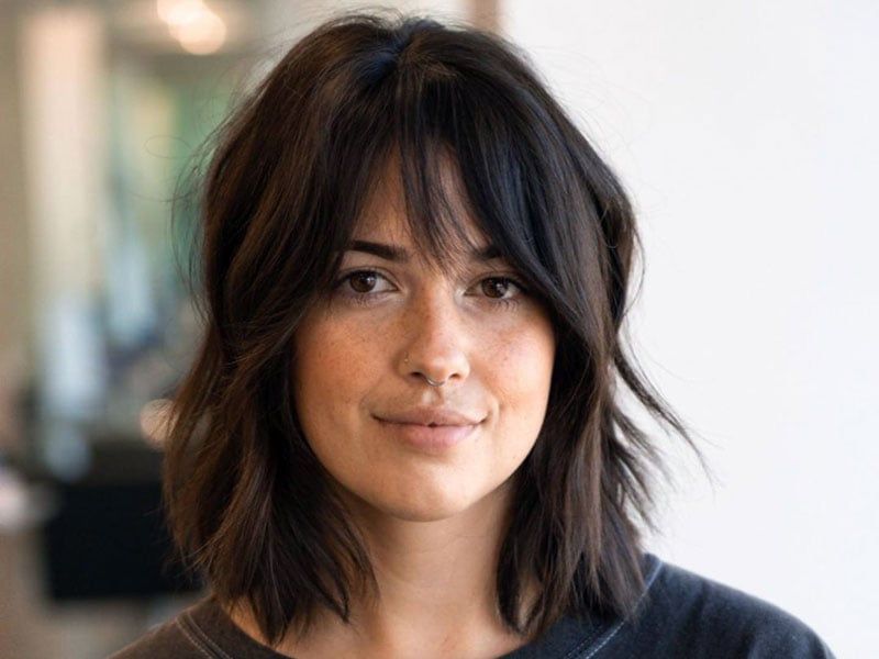 Well Known Medium Shag With Bangs And Highlights Regarding 55 Stunning Shag Haircuts To Try In  (View 15 of 15)