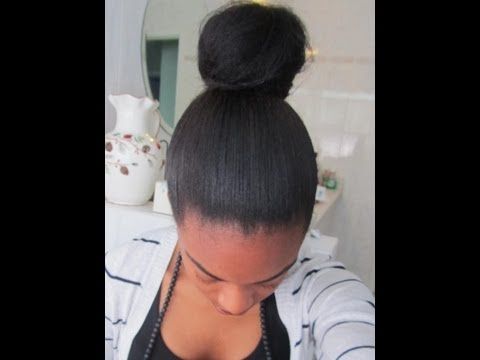 Well Known Relaxed Long Hair Bun With Regard To High Messy Bun Apl Relaxed Hair – Youtube (View 6 of 15)