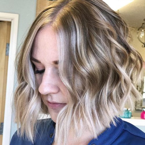 Nape-Length Blonde Curly Bob Hairstyles (Photo 19 of 20)