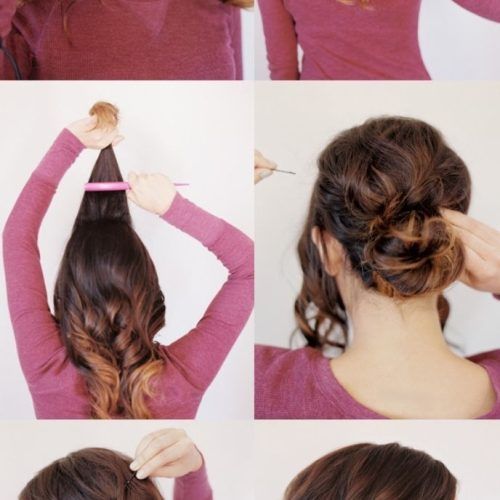 Quick Updo Hairstyles For Curly Hair (Photo 15 of 15)