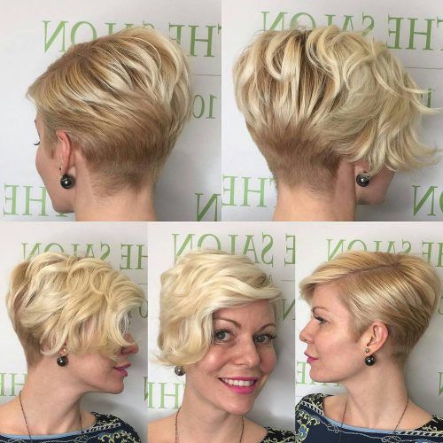 Pixie Bob Hairstyles With Golden Blonde Feathers (Photo 17 of 20)