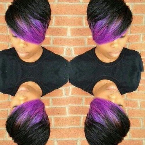 Purple And Black Short Hairstyles (Photo 5 of 20)
