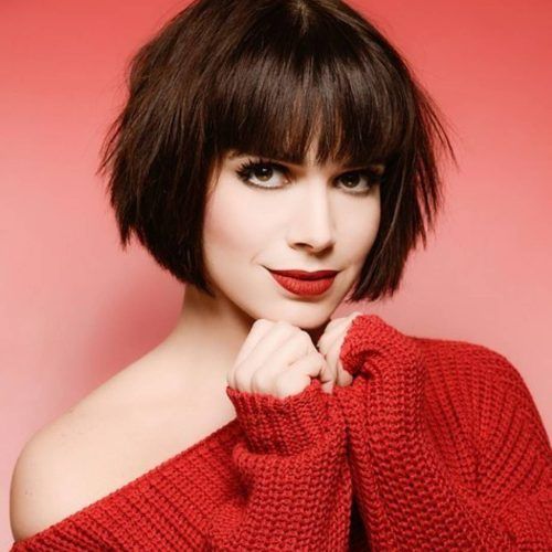 Side-Parted Asymmetrical Gray Bob Hairstyles (Photo 20 of 20)