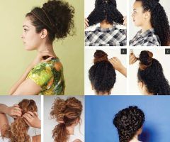 15 Inspirations Updo Hairstyles for Super Curly Hair