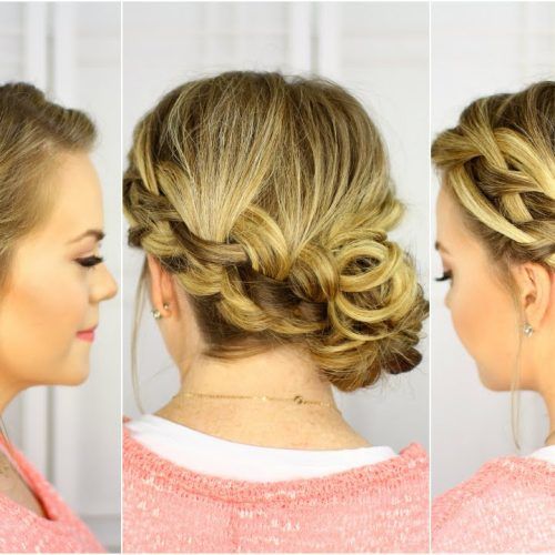Side-Swept Braid Updo Hairstyles (Photo 18 of 20)