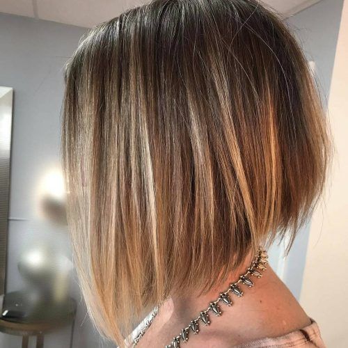 Stacked Blonde Balayage Pixie Hairstyles For Brunettes (Photo 10 of 20)