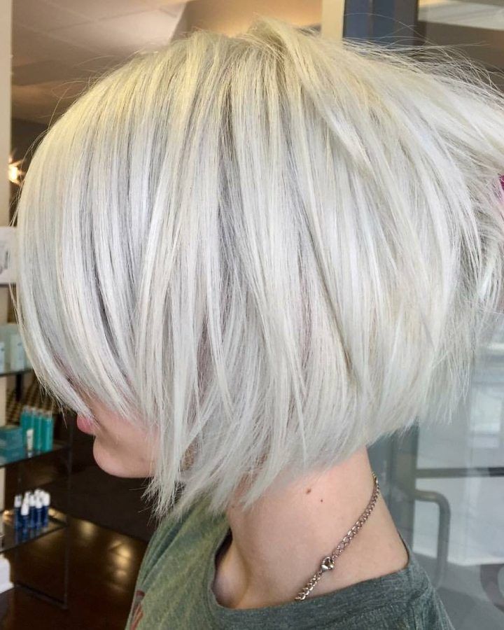 20 Collection of Layered Platinum Bob Hairstyles