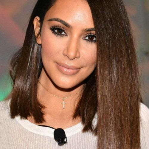 Long Bob Hairstyles Kim Kardashian (Photo 5 of 15)