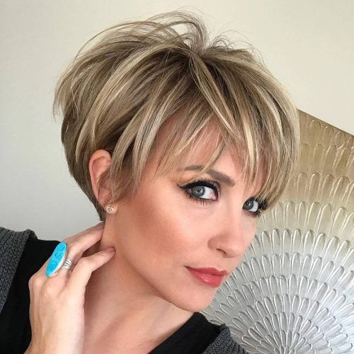 Two-Tone Feathered Pixie Haircuts (Photo 15 of 20)