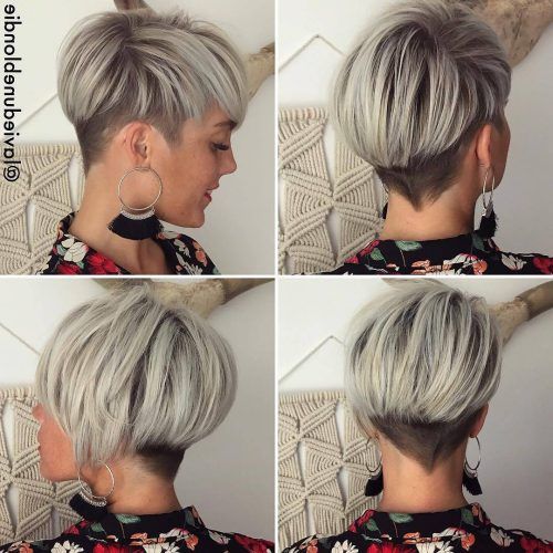 Two-Tone Stacked Pixie Bob Haircuts (Photo 14 of 20)