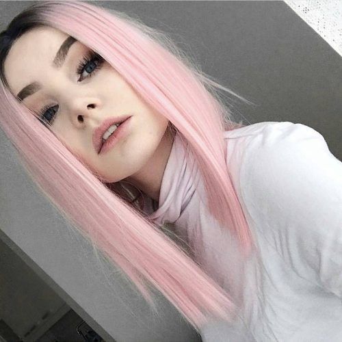 Pink Medium Hairstyles (Photo 14 of 20)