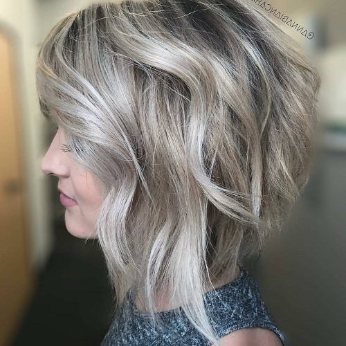 Short Ruffled Hairstyles With Blonde Highlights (Photo 13 of 20)