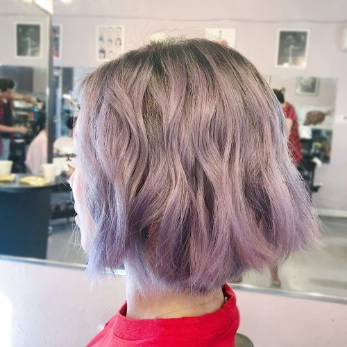 Choppy Brown And Lavender Bob Hairstyles (Photo 20 of 20)