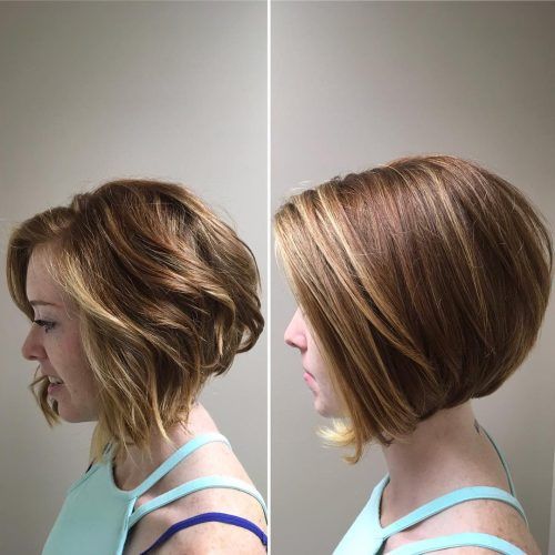 Soft Brown And Caramel Wavy Bob Hairstyles (Photo 11 of 20)