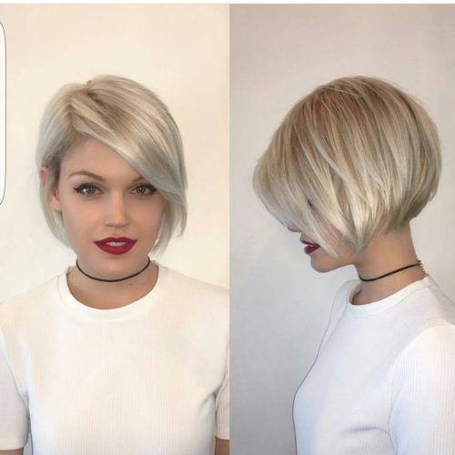 Blonde Bob Hairstyles With Bangs (Photo 13 of 20)