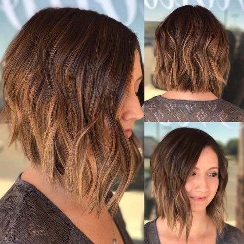 Messy Shaggy Inverted Bob Hairstyles With Subtle Highlights (Photo 15 of 20)