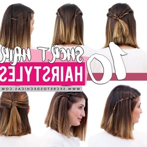 Super Easy Updos For Short Hair (Photo 7 of 15)