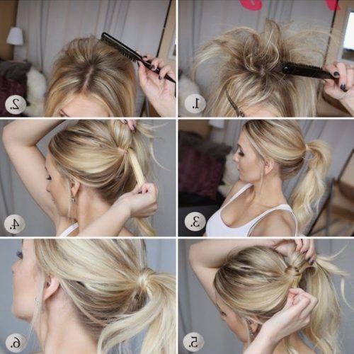 Dyed Simple Ponytail Hairstyles For Second Day Hair (Photo 4 of 20)