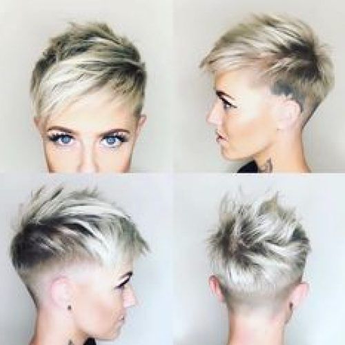 Short Women Hairstyles With Shaved Sides (Photo 12 of 20)