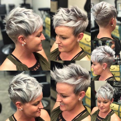 Cropped Gray Pixie Hairstyles With Swoopy Bangs (Photo 9 of 20)