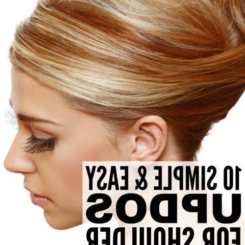 Quick Updos For Medium Length Hair (Photo 10 of 15)