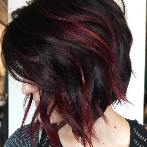 Burgundy Bob Hairstyles With Long Layers (Photo 17 of 20)