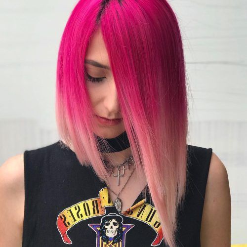 Pink Medium Hairstyles (Photo 13 of 20)