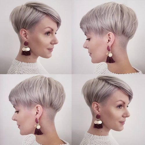 Edgy Ash Blonde Pixie Haircuts (Photo 8 of 20)