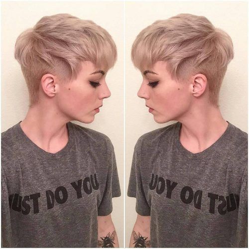 Edgy Ash Blonde Pixie Haircuts (Photo 14 of 20)