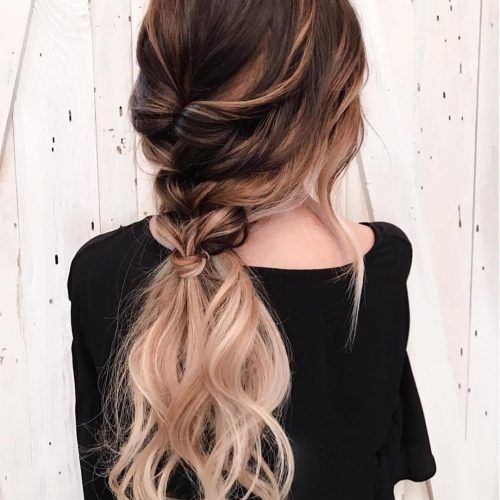 Ponytail Hairstyles With Wild Wavy Ombre (Photo 20 of 20)