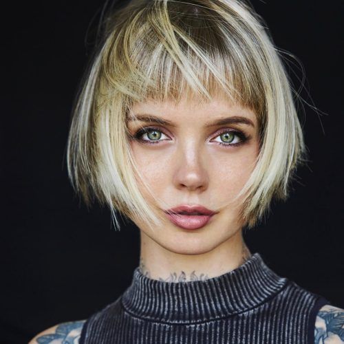 Short Bob Hairstyles With Cropped Bangs (Photo 15 of 20)
