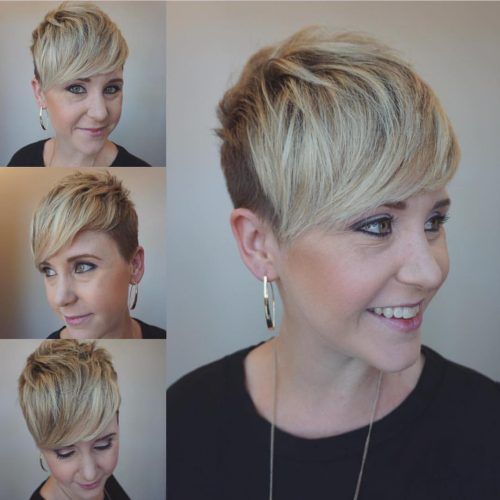 Blonde Pixie Haircuts With Curly Bangs (Photo 9 of 20)