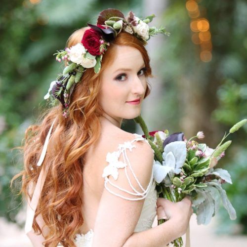 Wedding Hairstyles For Long Hair With Flowers (Photo 12 of 15)