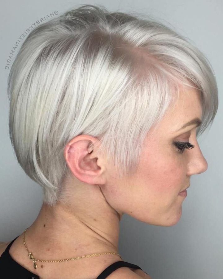 20 Best Ideas Sleek Metallic-white Pixie Bob Haircuts