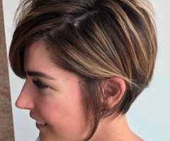 20 Inspirations Long Disheveled Pixie Haircuts with Balayage Highlights