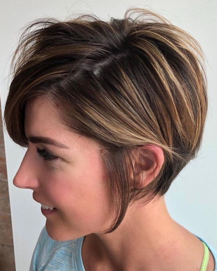 20 Inspirations Long Disheveled Pixie Haircuts with Balayage Highlights