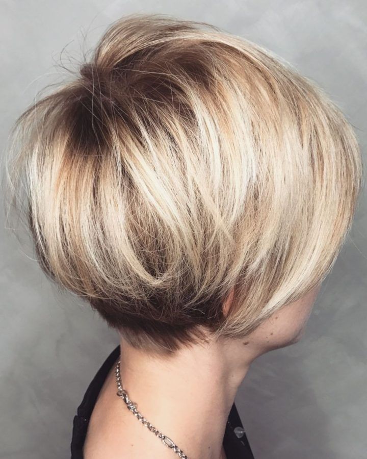 20 Ideas of Rounded Pixie Bob Haircuts with Blonde Balayage