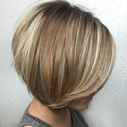 Stacked Blonde Balayage Pixie Hairstyles For Brunettes (Photo 2 of 20)