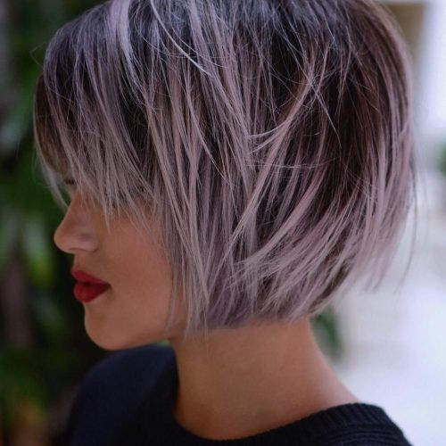 Lavender Haircuts With Side Part (Photo 15 of 20)