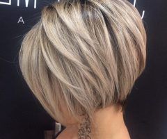 2024 Popular Ash Blonde Bob Hairstyles with Feathered Layers